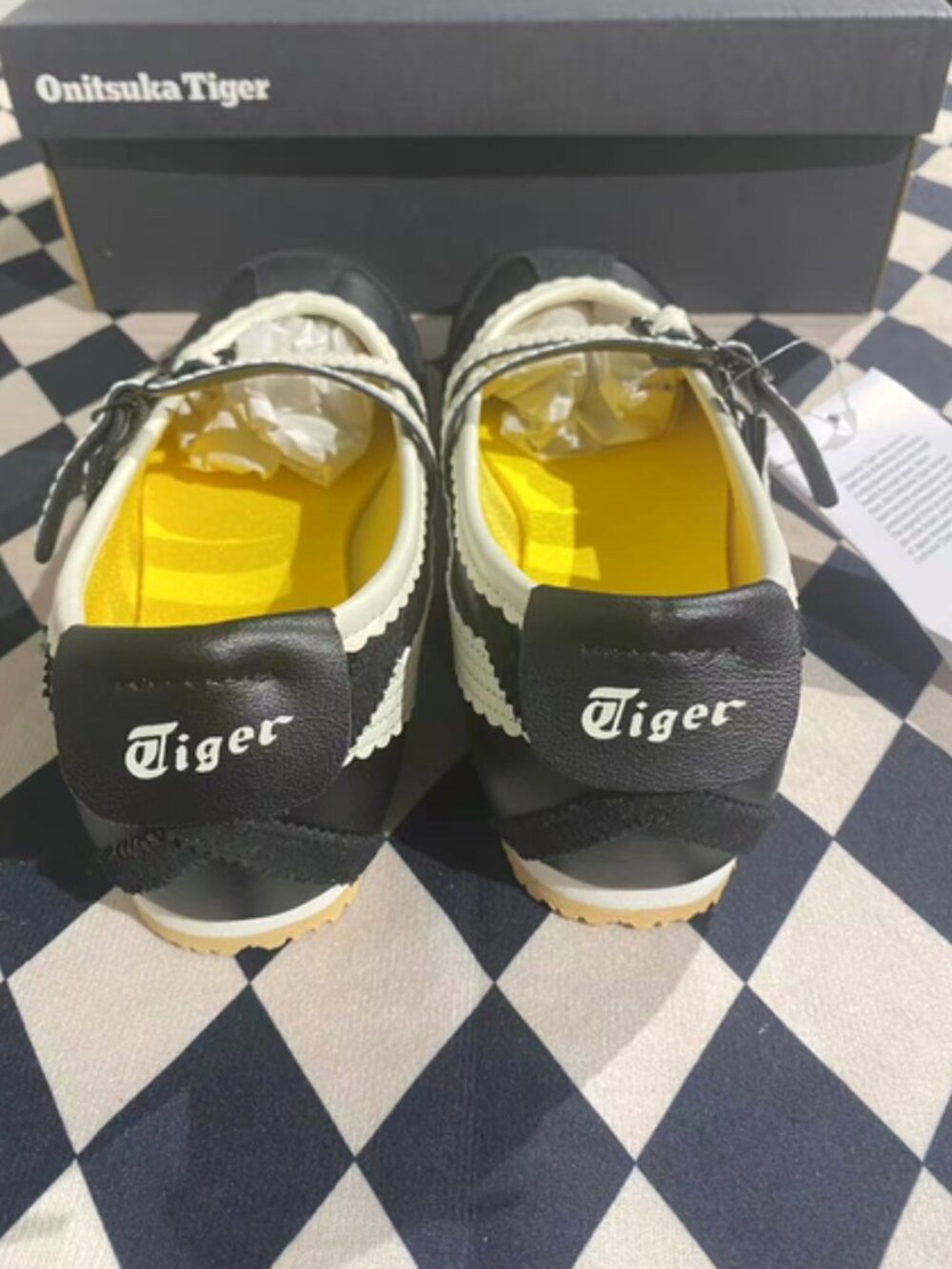 🔥 Onitsuka Tiger Mexico 66 Ballet Shoes | Black White | Women | Low Profile Sli - Picture 8 of 8